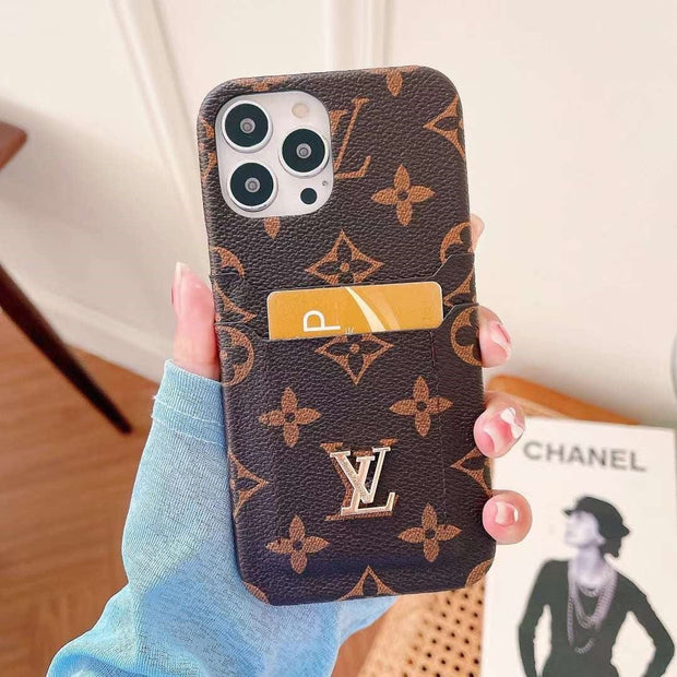 Looopix Louis Vuitton Double Card Holder iPhone Cover