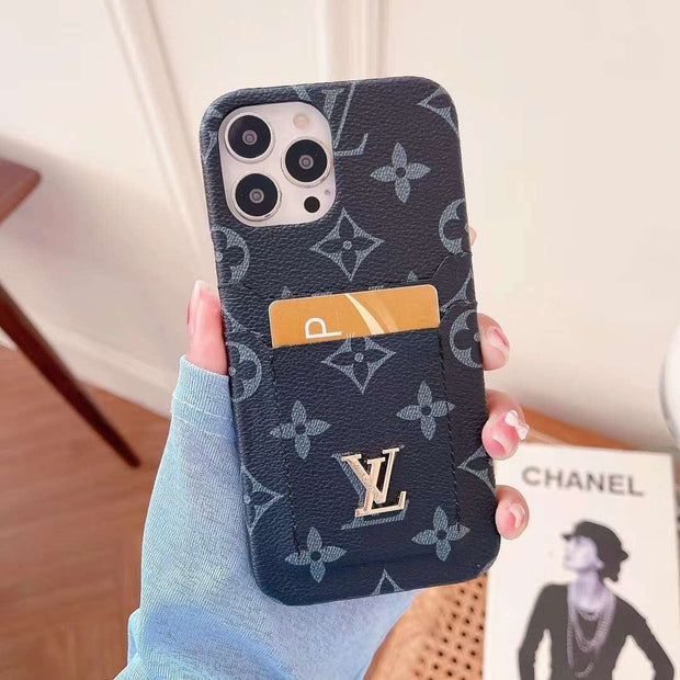 Looopix Louis Vuitton Double Card Holder iPhone Cover