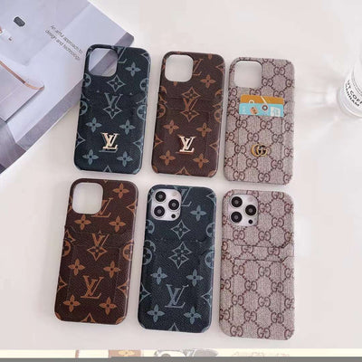 Looopix Louis Vuitton Double Card Holder iPhone Cover