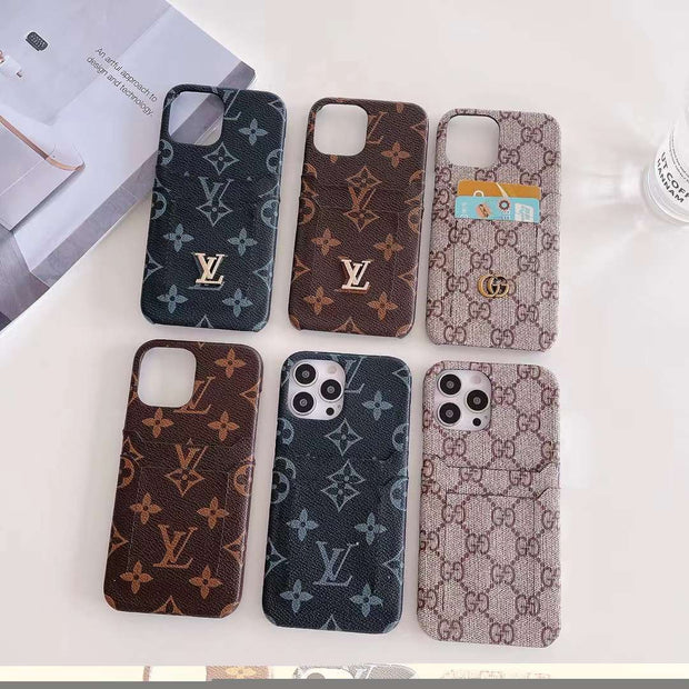 Looopix Louis Vuitton Double Card Holder iPhone Cover