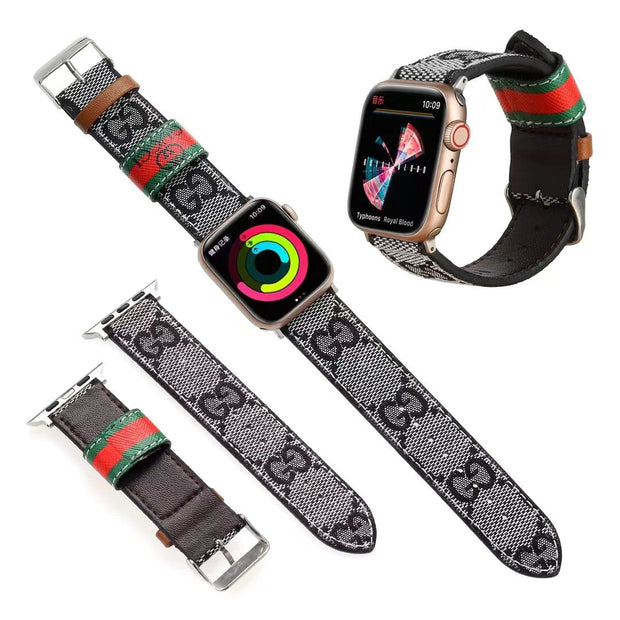 Looopix Louis Vuitton Durable Leather Watch Band 38/40/41/42/44/45/49 mm