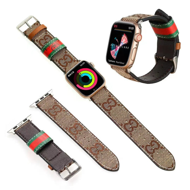 Looopix Louis Vuitton Durable Leather Watch Band 38/40/41/42/44/45/49 mm