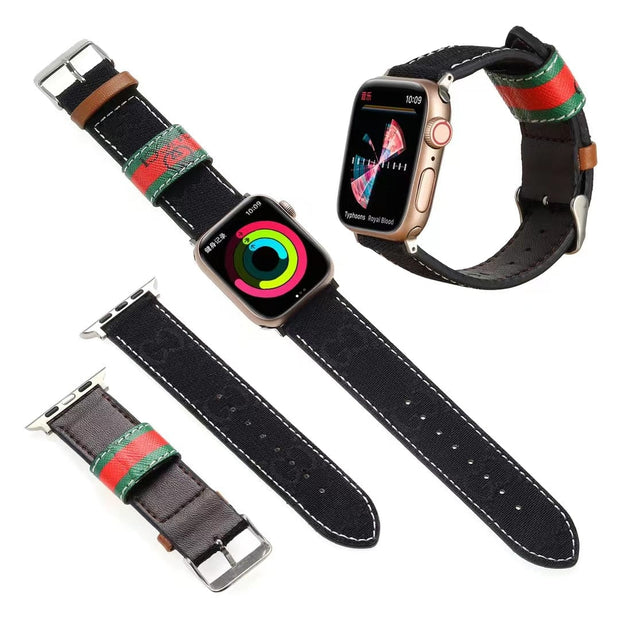 Looopix Louis Vuitton Durable Leather Watch Band 38/40/41/42/44/45/49 mm