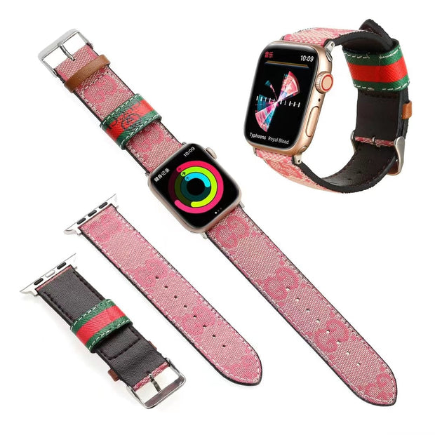 Looopix Louis Vuitton Durable Leather Watch Band 38/40/41/42/44/45/49 mm