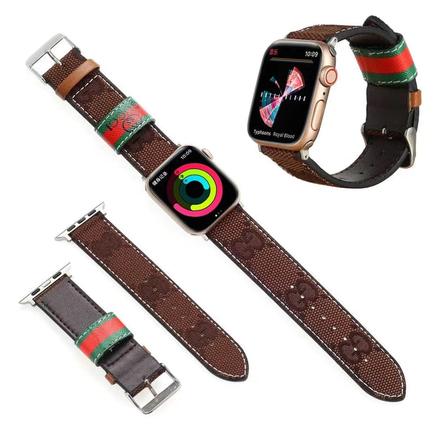Looopix Louis Vuitton Durable Leather Watch Band 38/40/41/42/44/45/49 mm