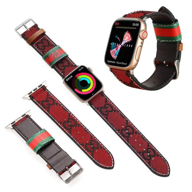 Looopix Louis Vuitton Durable Leather Watch Band 38/40/41/42/44/45/49 mm