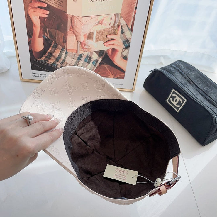 Looopix Louis Vuitton Elegant Off-White Monogram Cap