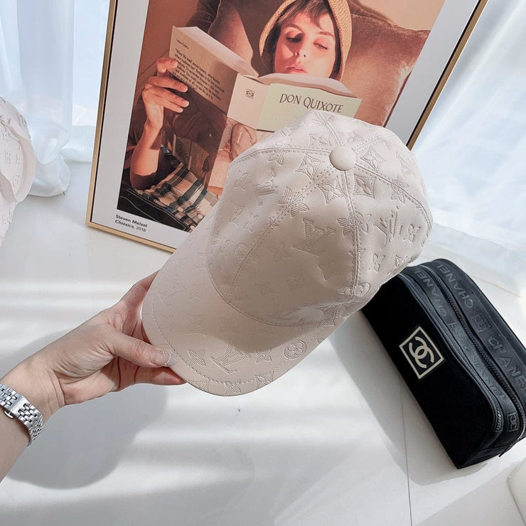 Looopix Louis Vuitton Elegant Off-White Monogram Cap