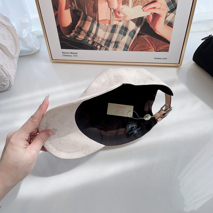 Looopix Louis Vuitton Elegant Off-White Monogram Cap