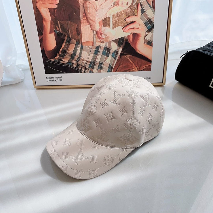 Looopix Louis Vuitton Elegant Off-White Monogram Cap