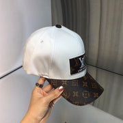Looopix Louis Vuitton Elegant White & Brown Cap for Men | Men Cap's
