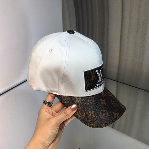 Looopix Louis Vuitton Elegant White & Brown Cap for Men | Men Cap's