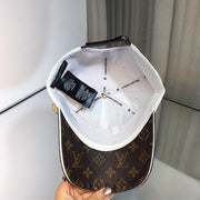Looopix Louis Vuitton Elegant White & Brown Cap for Men | Men Cap's