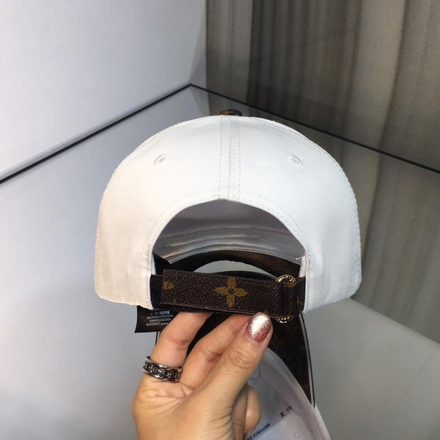 Looopix Louis Vuitton Elegant White & Brown Cap for Men | Men Cap's
