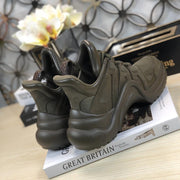 Looopix Louis Vuitton Futuristic Dark Green Sneakers for men