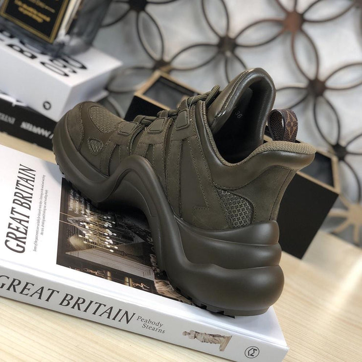 Looopix Louis Vuitton Futuristic Dark Green Sneakers for men