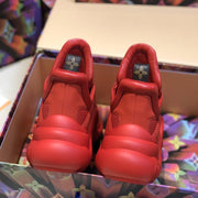 Looopix Louis Vuitton Futuristic Maroon Sneakers for women