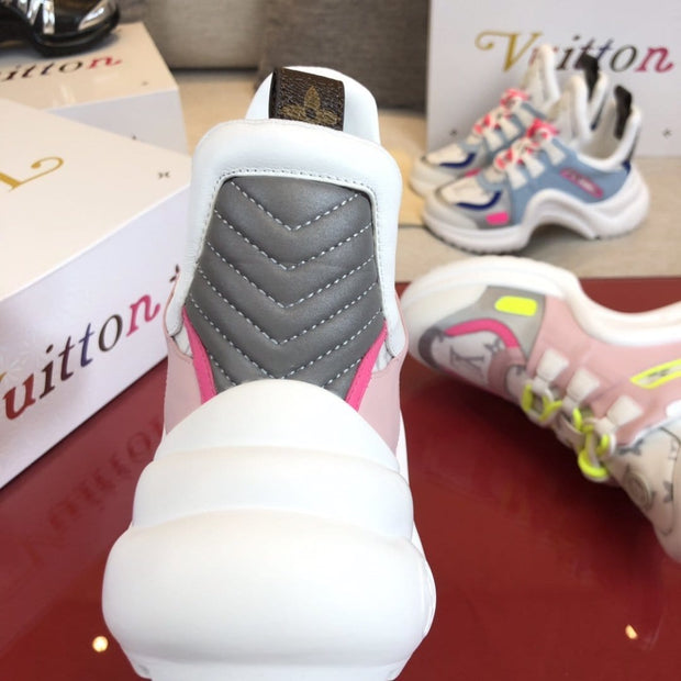 Looopix Louis Vuitton Futuristic Pink Sneakers