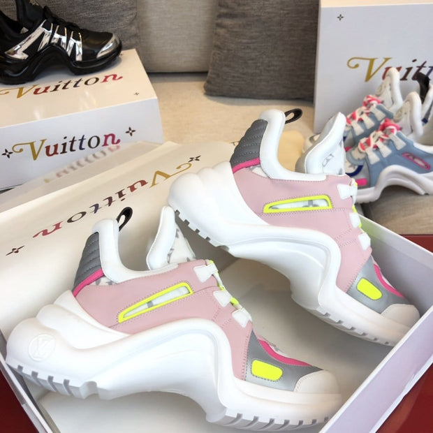 Looopix Louis Vuitton Futuristic Pink Sneakers
