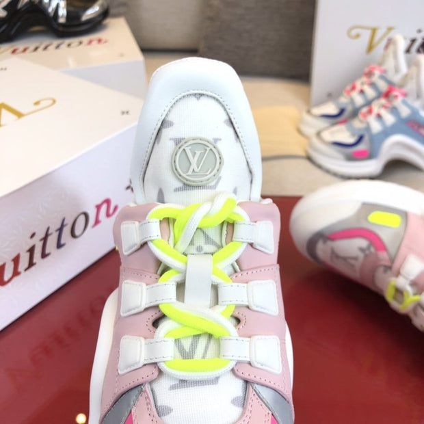 Looopix Louis Vuitton Futuristic Pink Sneakers