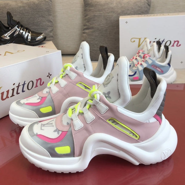 Looopix Louis Vuitton Futuristic Pink Sneakers