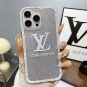 Looopix Louis Vuitton Glitter Logo iPhone Cases