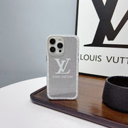Looopix Louis Vuitton Glitter Logo iPhone Cases