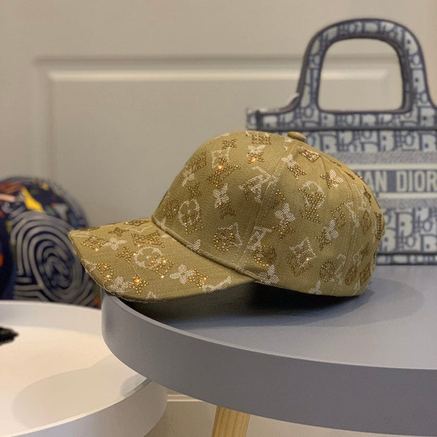 Looopix Louis Vuitton Golden Monogram Baseball Cap
