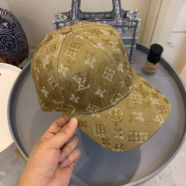 Looopix Louis Vuitton Golden Monogram Baseball Cap