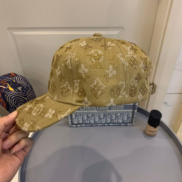 Looopix Louis Vuitton Golden Monogram Baseball Cap