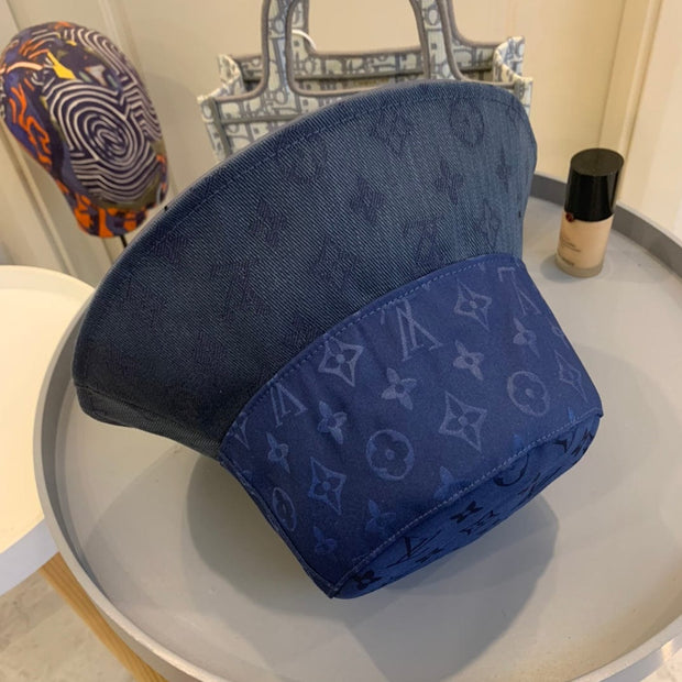 Looopix Louis Vuitton Gradient Monogram Denim Bucket Hat