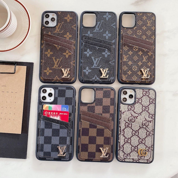 Looopix Louis Vuitton & Gucci iPhone Case Collection - Famous Patterns with Integrated Wallet