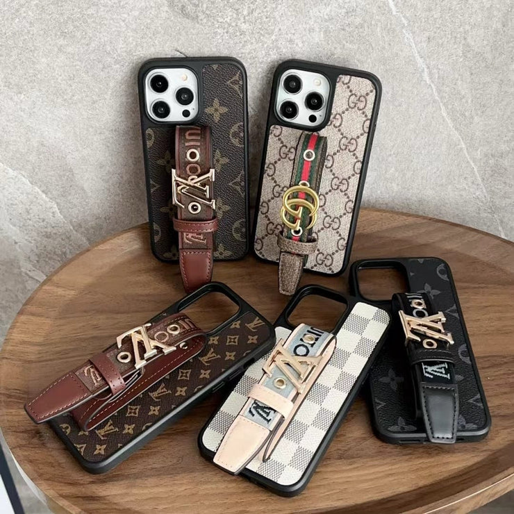 Looopix Louis Vuitton & Gucci with Handle Designer iPhone Cases
