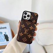 Looopix Louis Vuitton iPhone 14 Wallet Case | iPhone 14 Back Pocket Case
