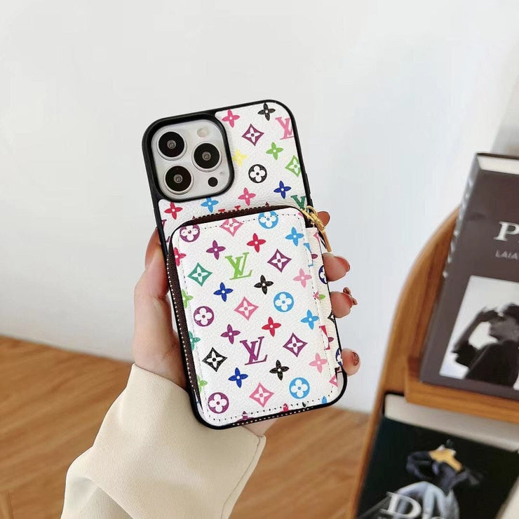 Looopix Louis Vuitton iPhone 14 Wallet Case | iPhone 14 Back Pocket Case