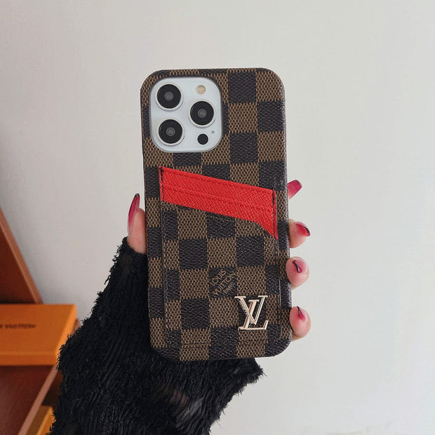 Looopix Louis Vuitton iPhone Cases with Extra Pouch - New Edition