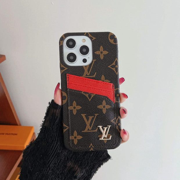 Looopix Louis Vuitton iPhone Cases with Extra Pouch - New Edition