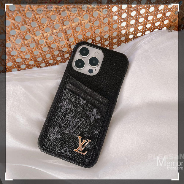 Looopix Louis Vuitton iPhone Cases with Extra Pouch - Timeless Luxury