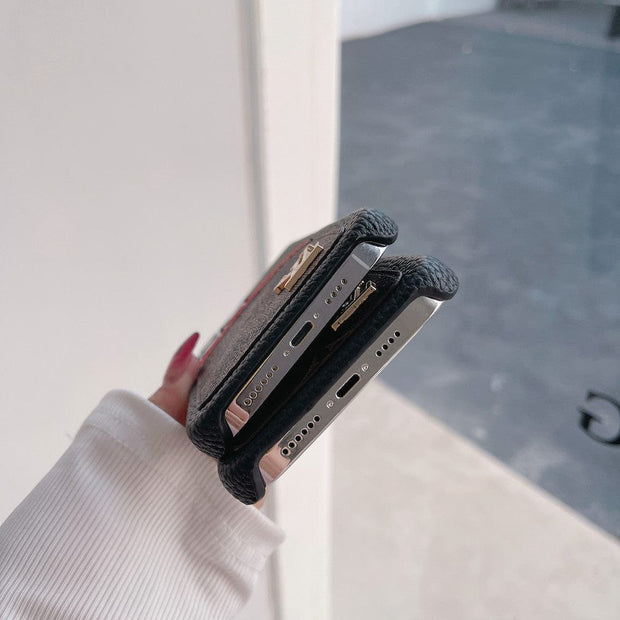 Looopix Louis Vuitton iPhone Cases with Extra Pouch - Timeless Luxury