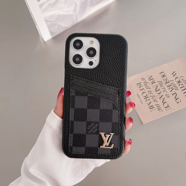 Looopix Louis Vuitton iPhone Cases with Extra Pouch - Timeless Luxury