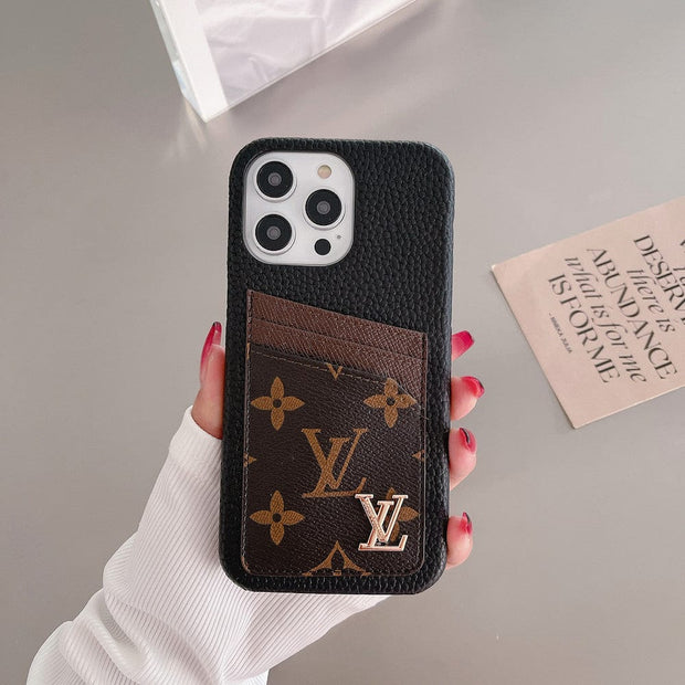 Looopix Louis Vuitton iPhone Cases with Extra Pouch - Timeless Luxury