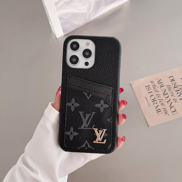 Looopix Louis Vuitton iPhone Cases with Extra Pouch - Timeless Luxury