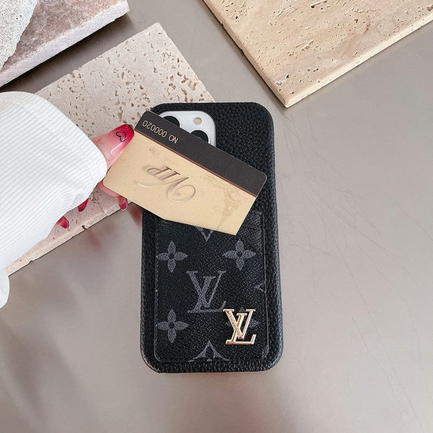 Looopix Louis Vuitton iPhone Cases with Extra Pouch - Timeless Luxury