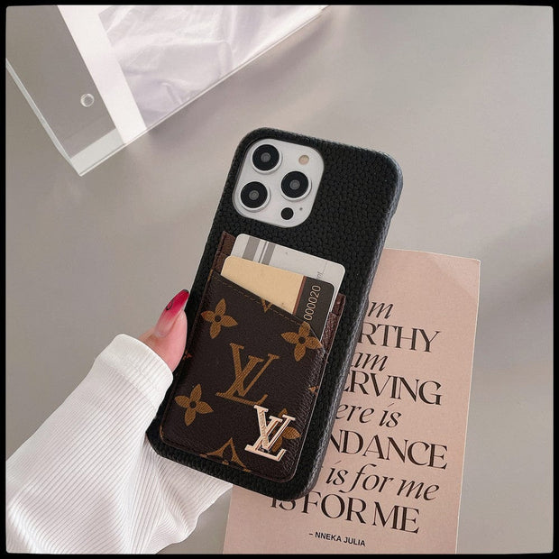 Looopix Louis Vuitton iPhone Cases with Extra Pouch - Timeless Luxury
