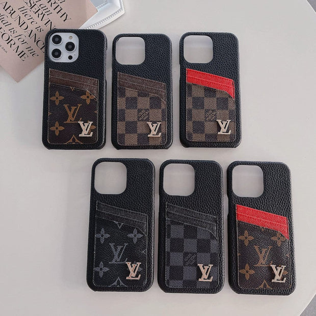 Looopix Louis Vuitton iPhone Cases with Extra Pouch - Timeless Luxury