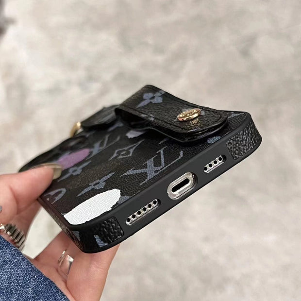 Looopix Louis Vuitton iPhone Cover with Handle | iPhone 12 to iPhone 15