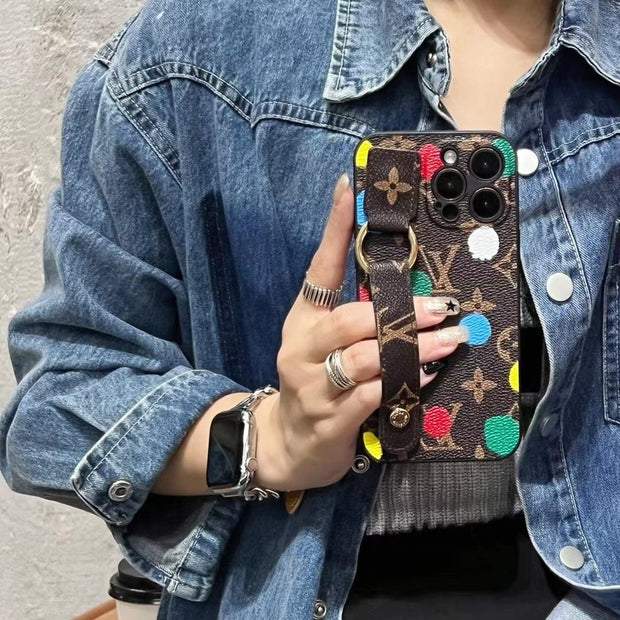Looopix Louis Vuitton iPhone Cover with Handle | iPhone 12 to iPhone 15