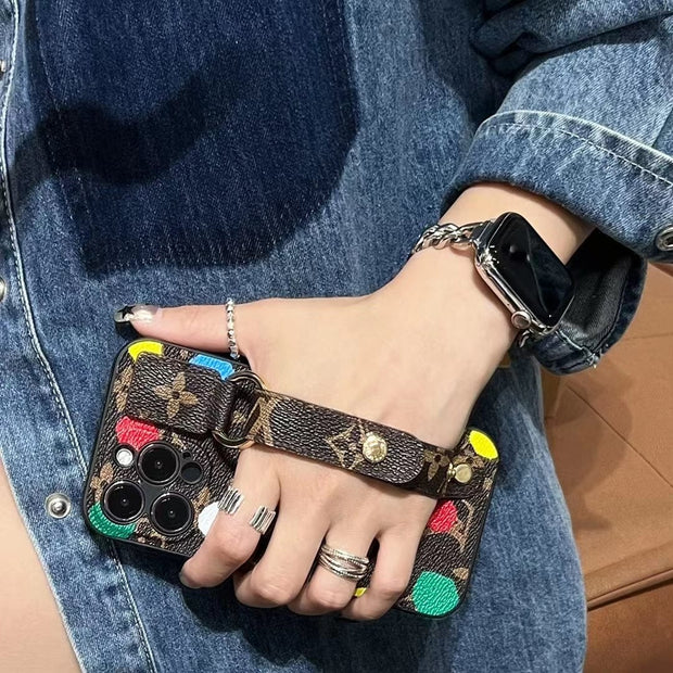 Looopix Louis Vuitton iPhone Cover with Handle | iPhone 12 to iPhone 15