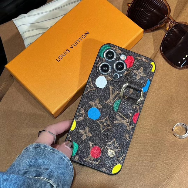 Looopix Louis Vuitton iPhone Cover with Handle | iPhone 12 to iPhone 15