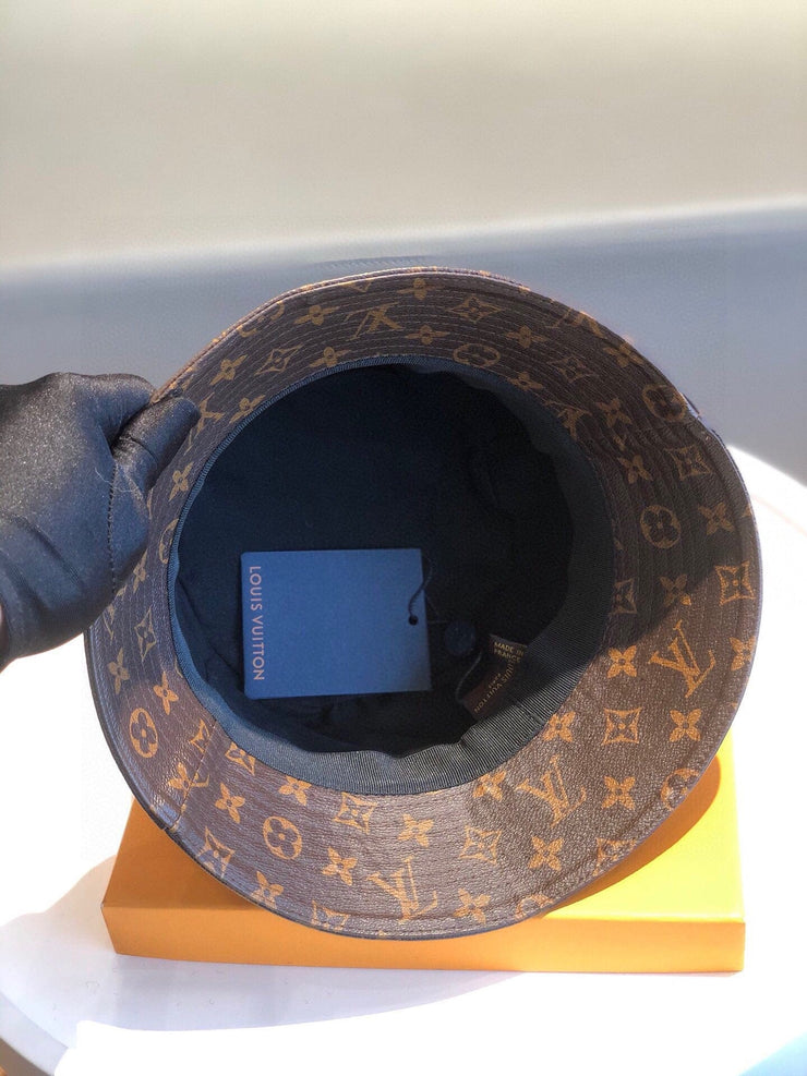 Looopix Louis Vuitton Leather Monogram Bucket Hat - Classic Edition